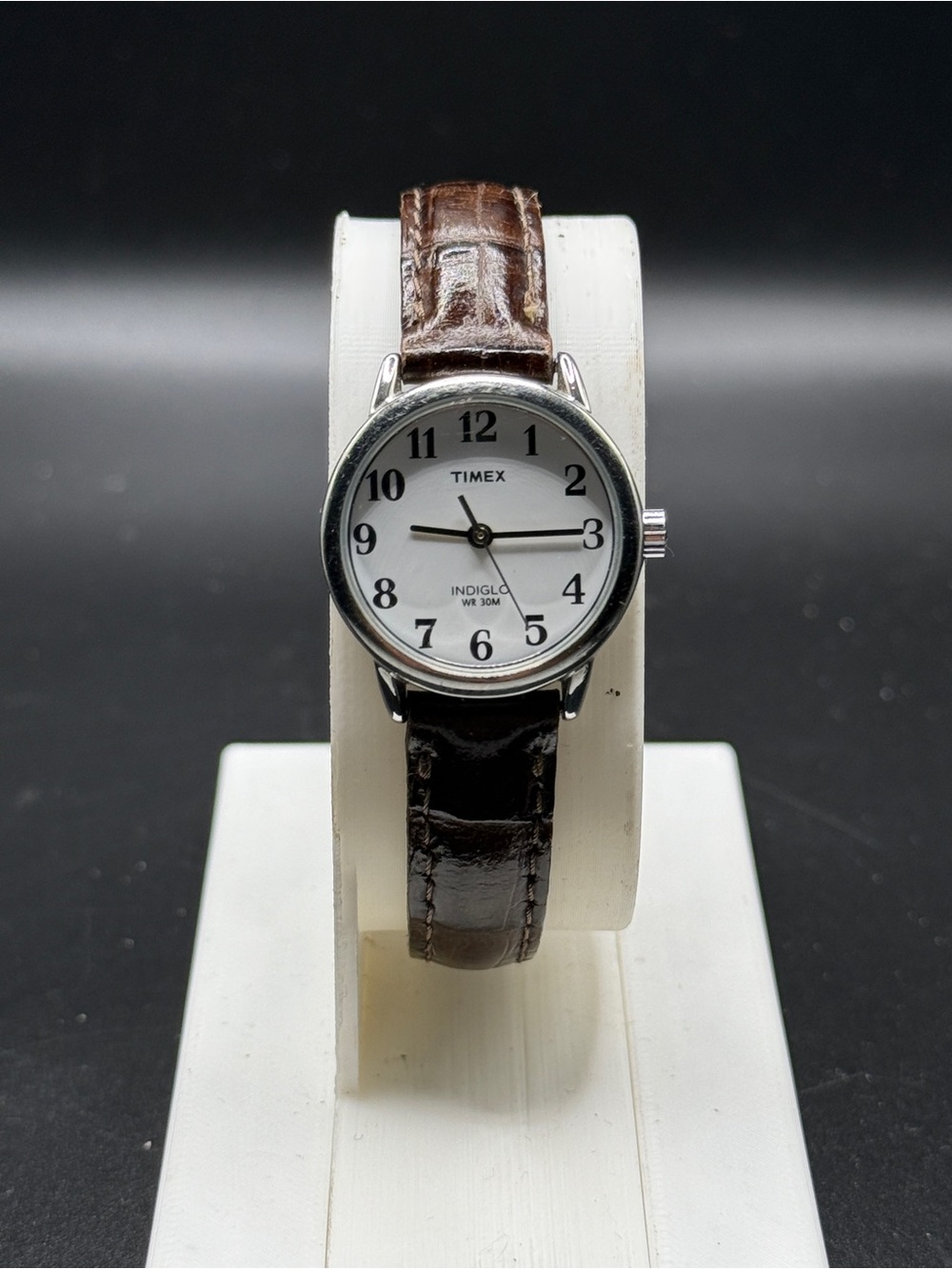 Timex Indiglo Watch Leather Band WR30M